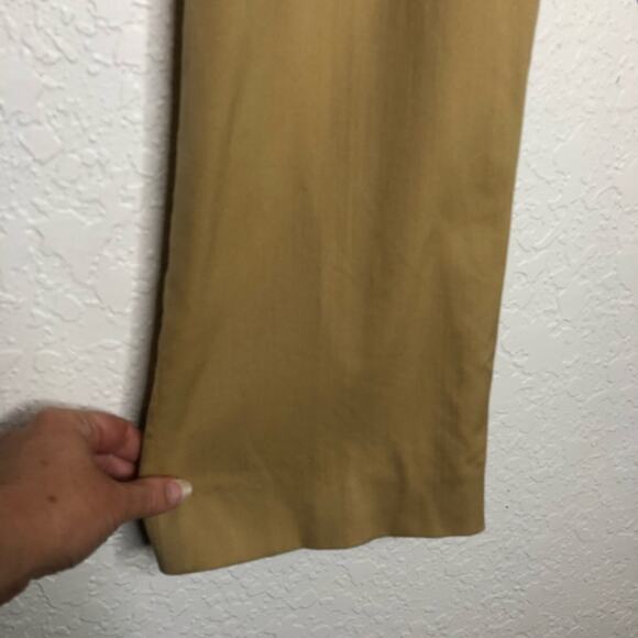 Escada golden tan wool blend trouser pants - Picture 5 of 15